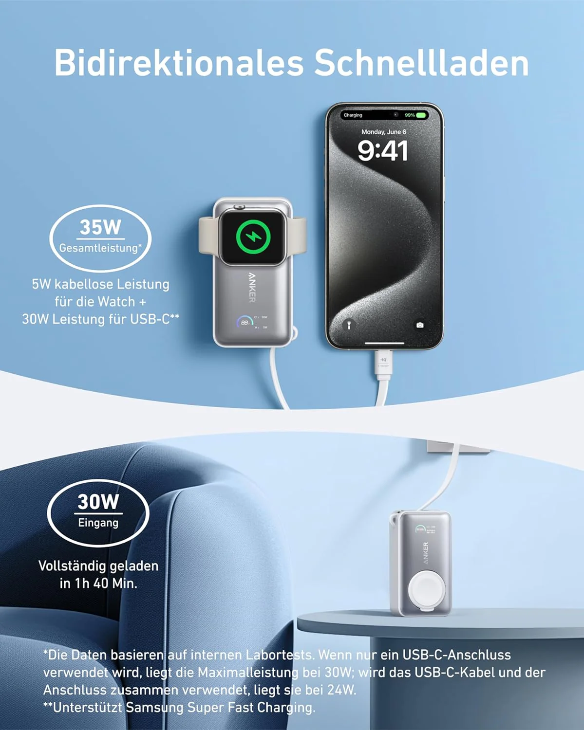 Anker MagGo Power Bank 10K, 35W, 5000 mAh - Image 6