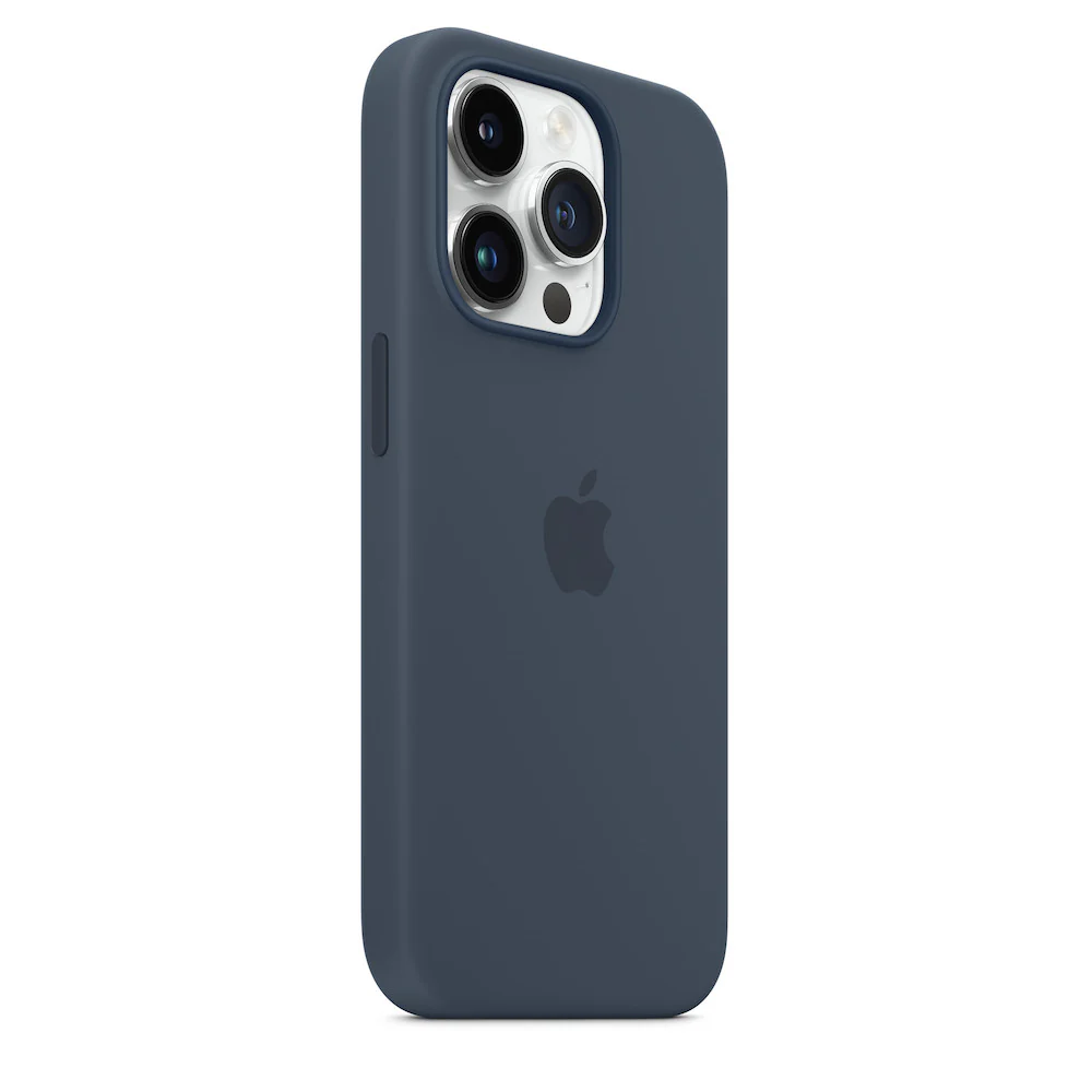 Apple iPhone 14 Pro Max Silicone Case with MagSafe - Storm Blue - Image 4