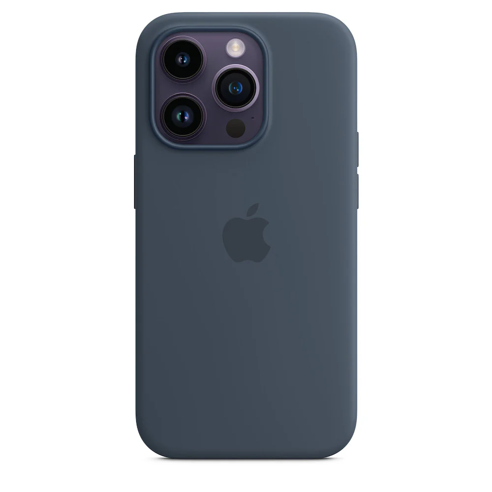 Apple iPhone 14 Pro Max Silicone Case with MagSafe - Storm Blue - Image 5