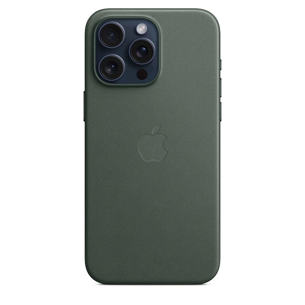 Apple iPhone 15 Pro Max FineWoven Case with MagSafe - Evergreen - Image 2