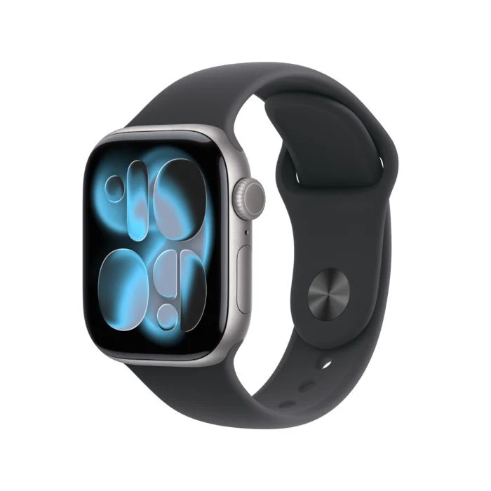 Apple Watch Series 11 42MM Space Grey Aluminium Case with Black Sport Band - Image 7