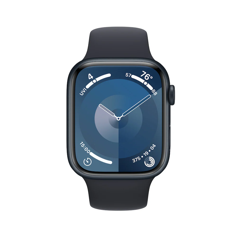 Apple Watch Series 9 GPS 45mm Midnight Aluminium Case with Midnight Sport Band - Image 2