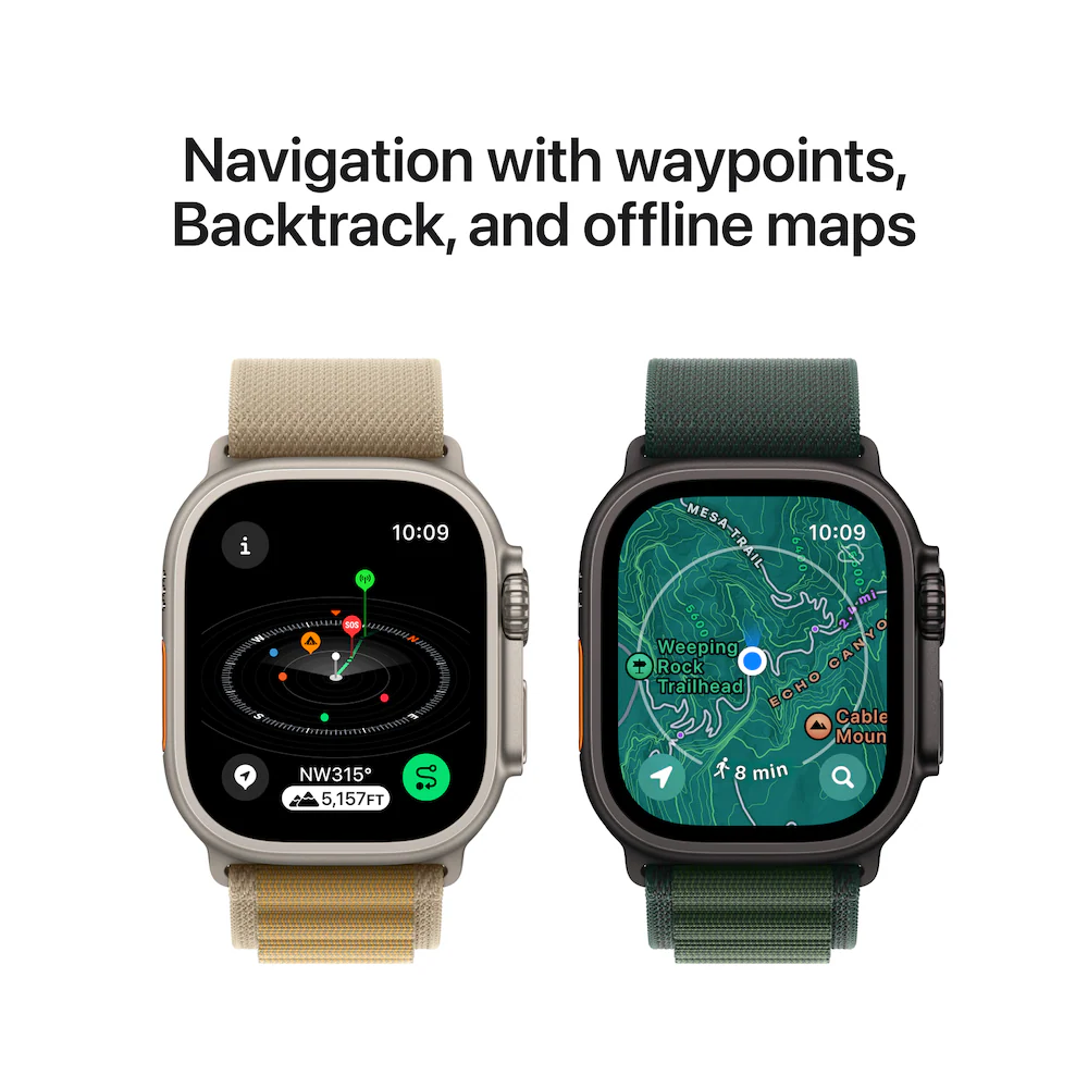 Apple Watch Ultra 2 Titanium Case with Titanium Milanese Loop - Image 6
