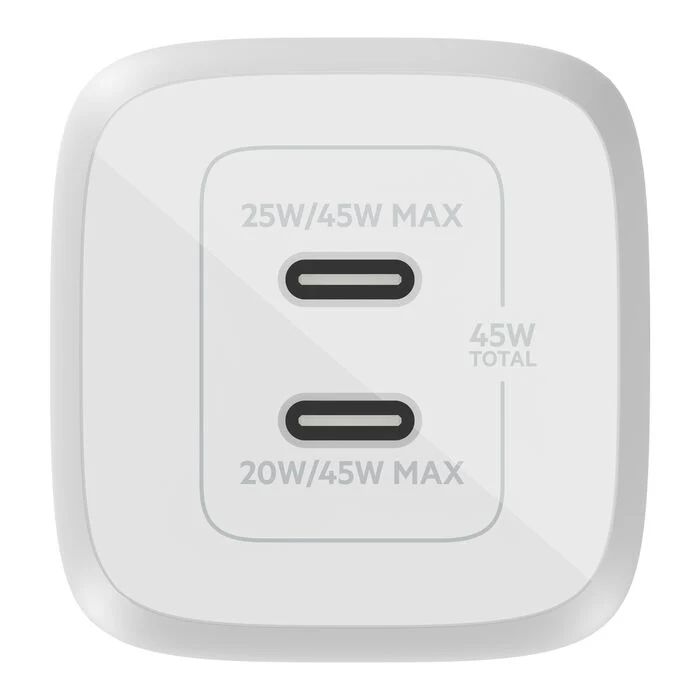 Belkin Pro GaN Dual Wall Charger 45W - Image 4