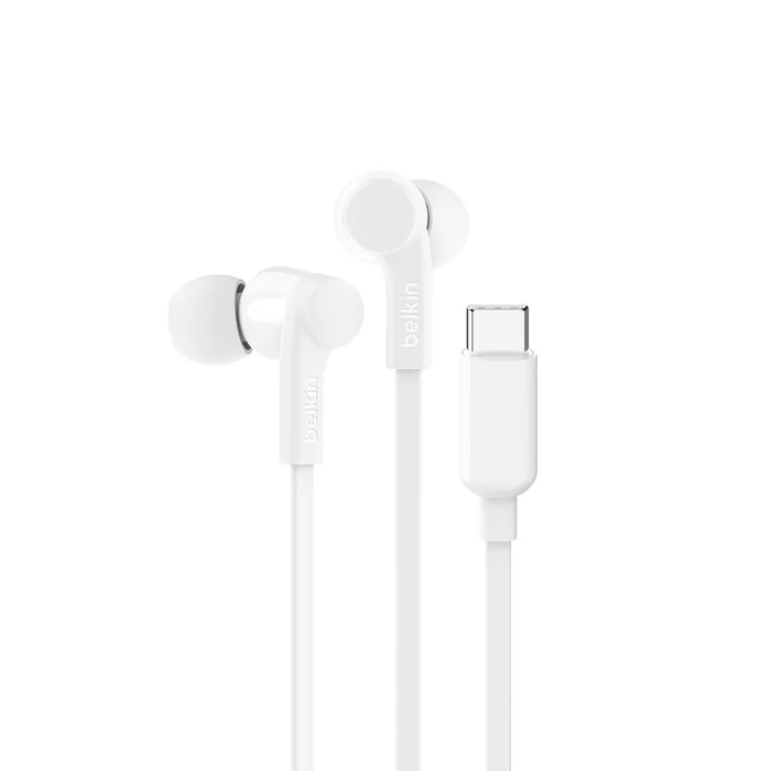Belkin SoundForm Headphones with USB-C Connector - White - Image 6