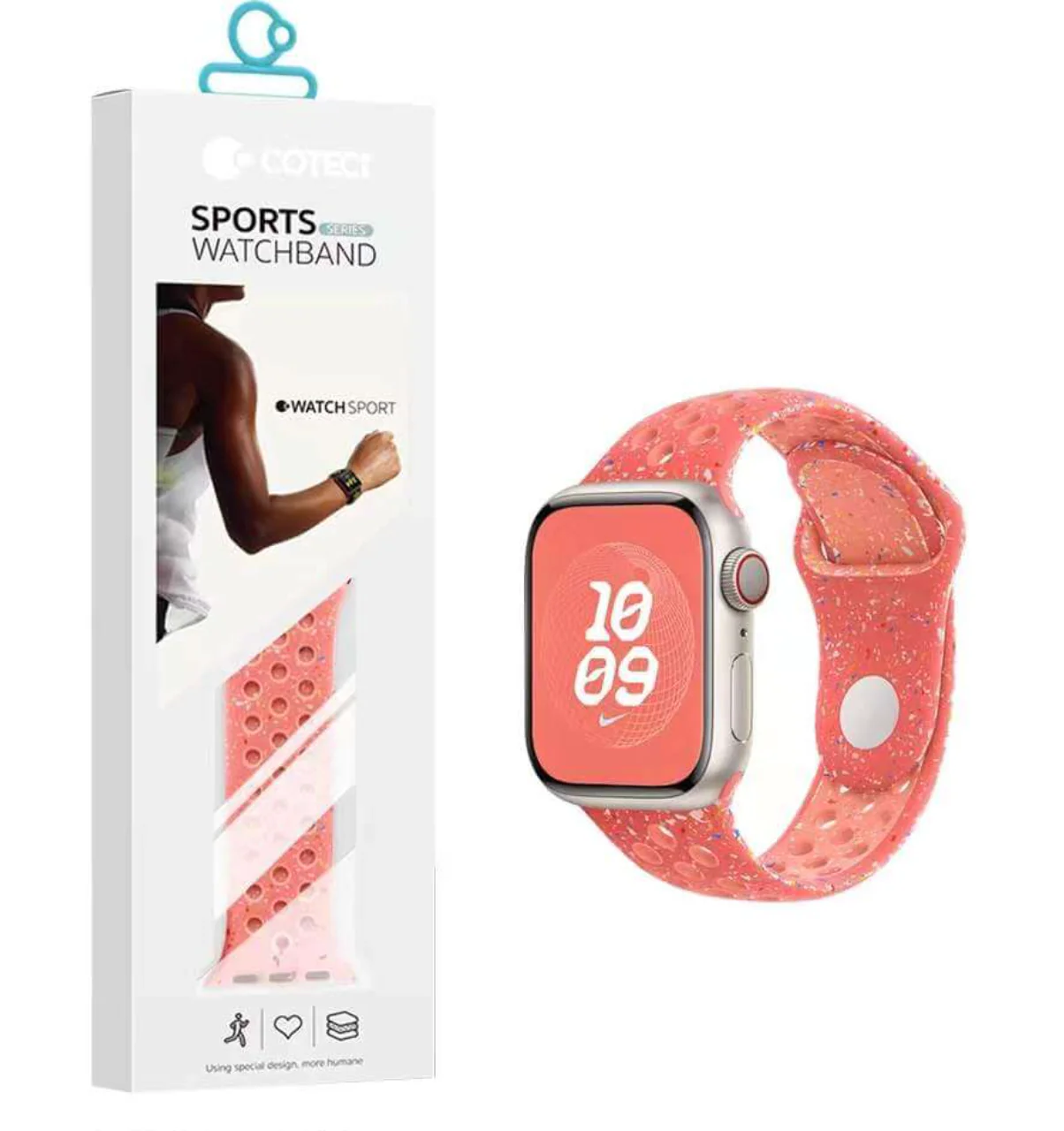 Coteci Magic Ember Liquid Silicone Sport Watch Band 42/44/45/49mm - Image 7