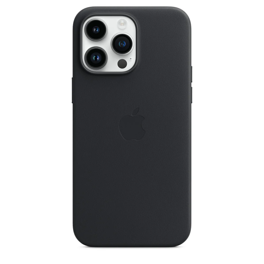 Apple iPhone 14 Pro Max Leather Case with MagSafe - Midnight - Image 2
