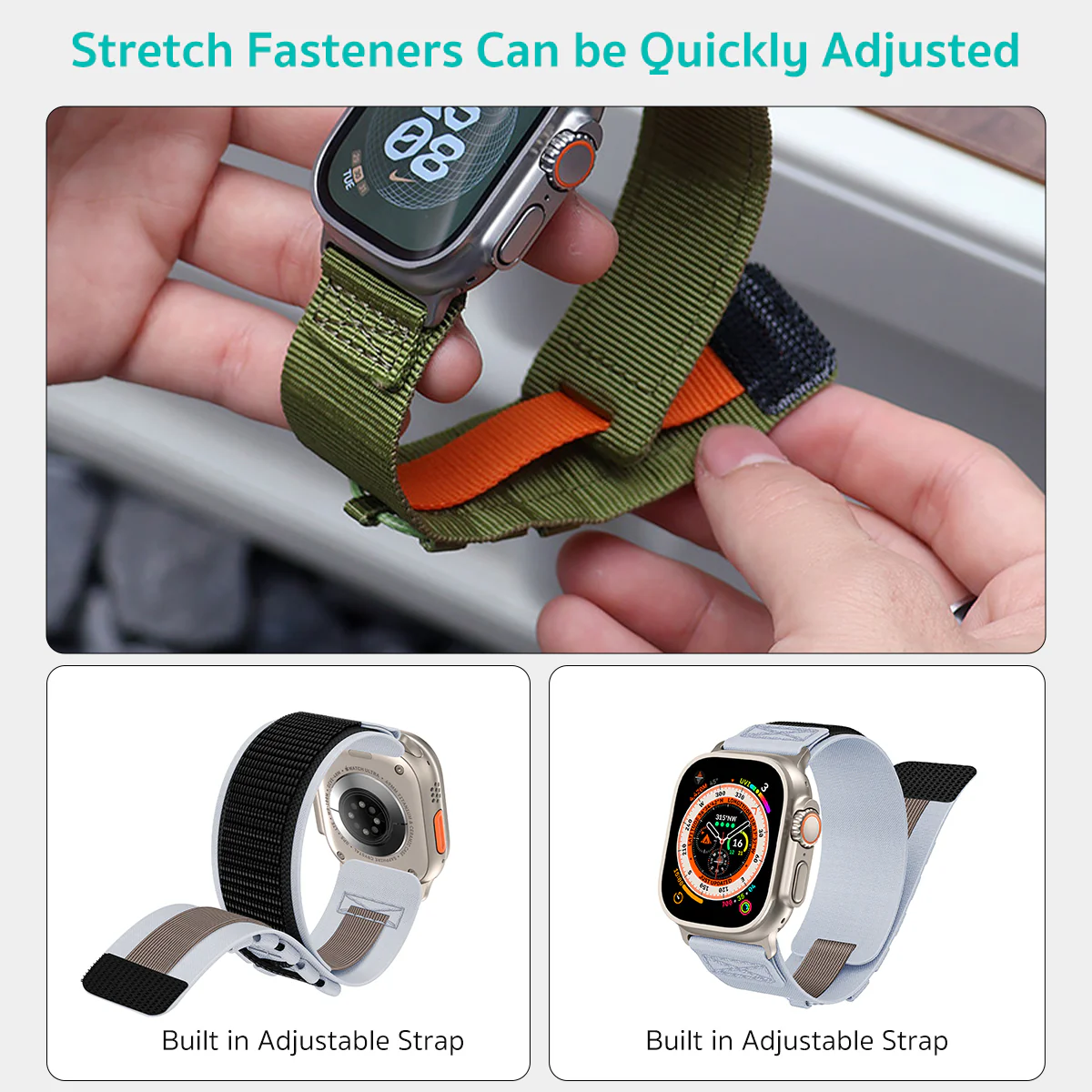 Lightweight Breathable Nylon Braided Band - Image 4