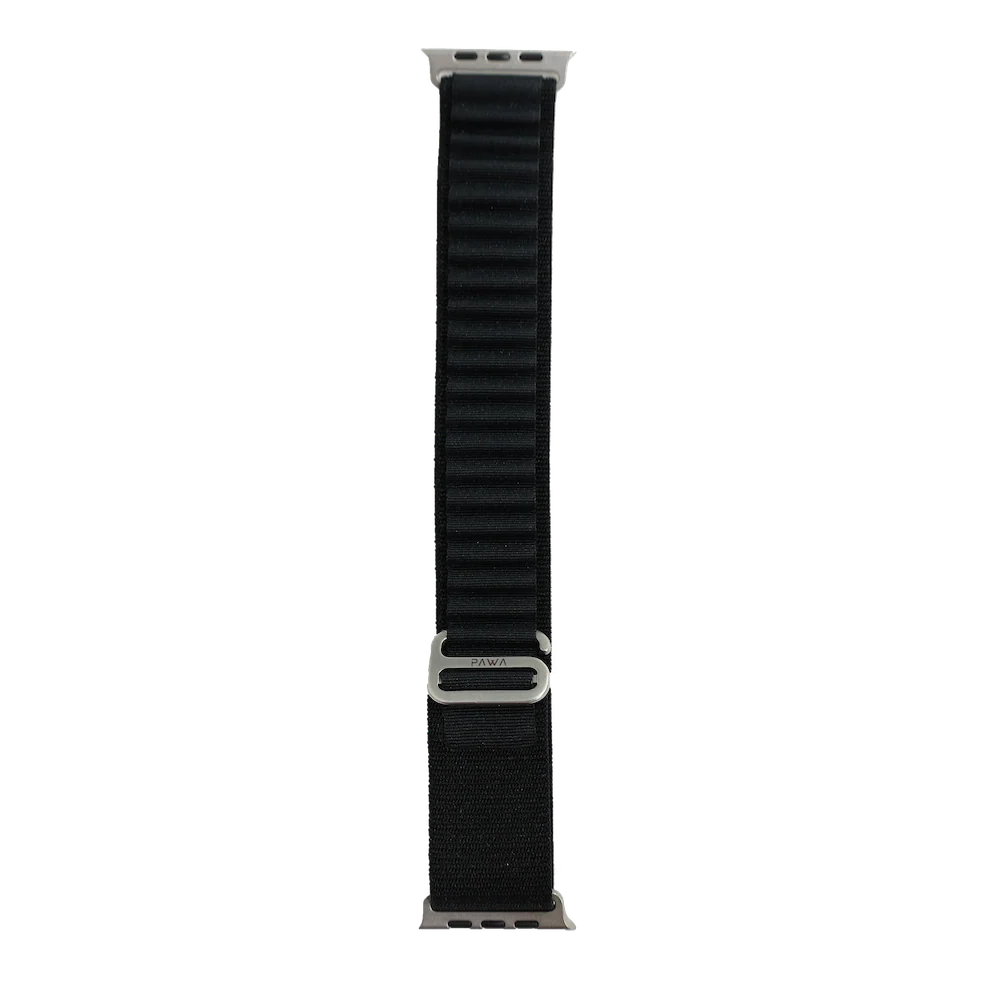 PAWA California Alpine Apple Watch Strap with G-Hook - Black - Image 3